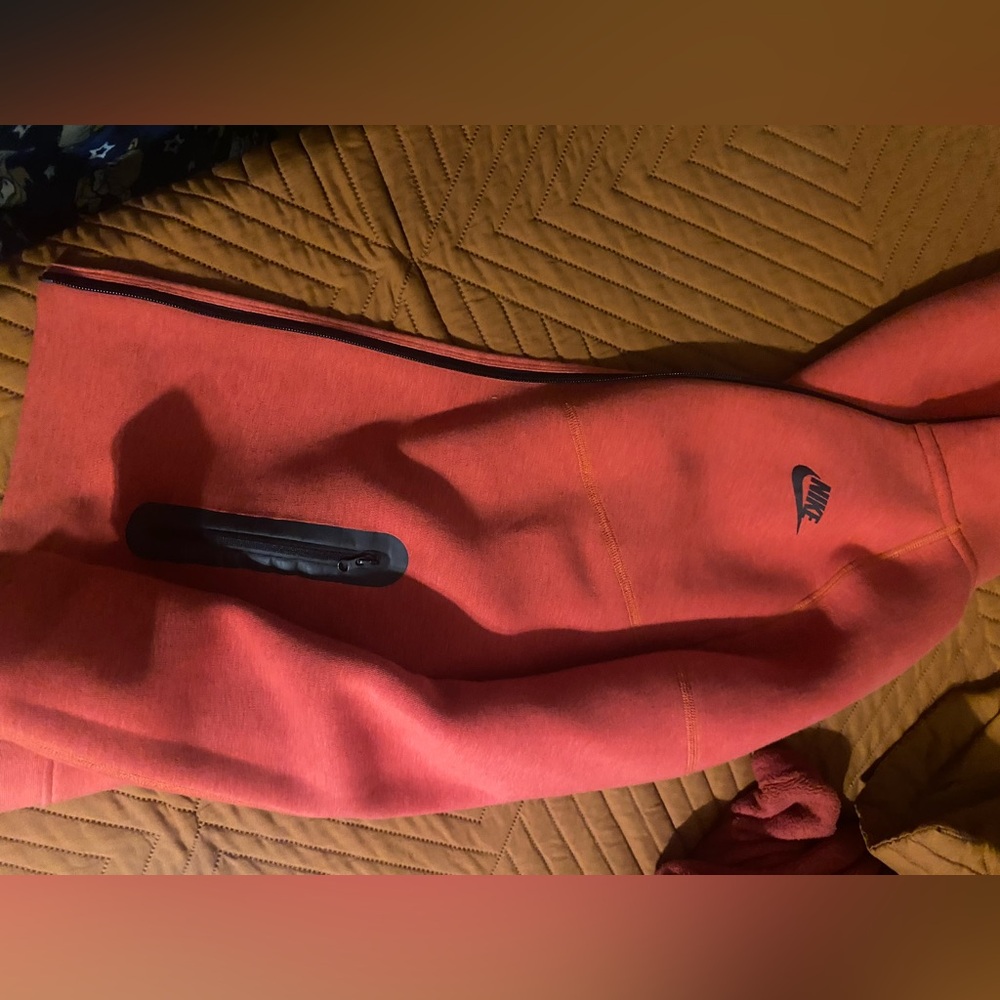 Nike Vibrant Coral Hoodie with Black Details